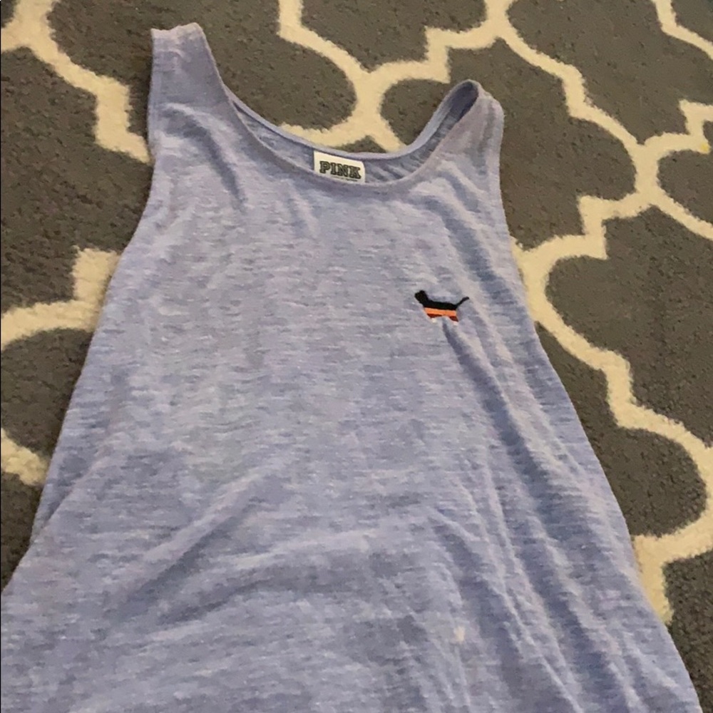 Pink exercise tank top